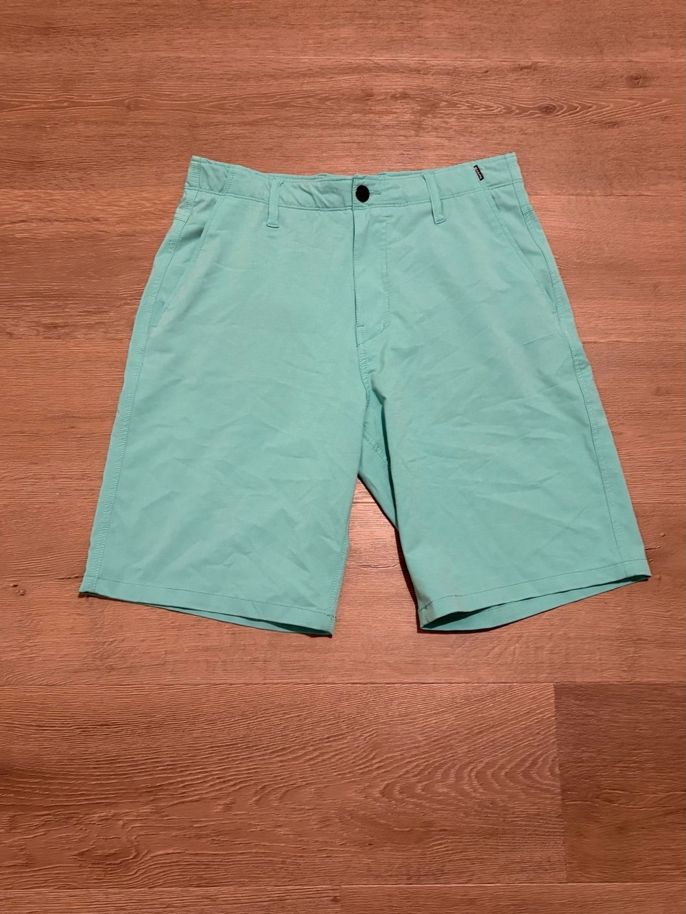Hurley Mint Green Flat Front Men's Shorts